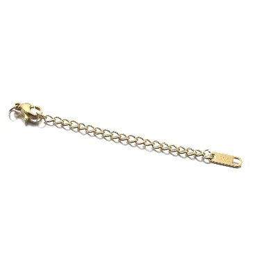10pcs Stainless Steel Extension Extended Tail Chains Lobster Clasps Connectors DIY Jewelry Making Findings Bracelet Necklaces