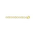 14K Gold Filled Extensions Chain Cable Extender Chain For Bracelet w/ Round Disc Charm Jewelry Making Supplies Necklace Chain