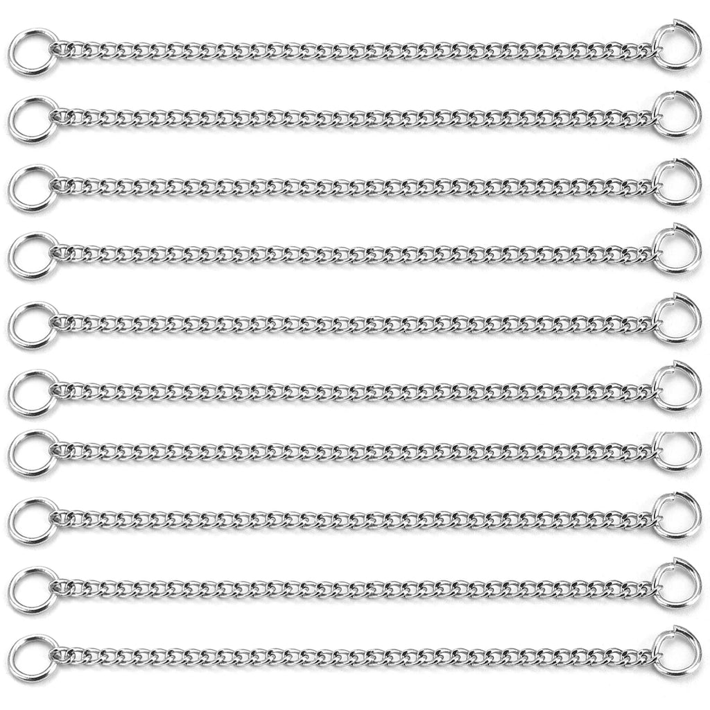 10pcs Stainless Steel Extension Chain No Fade Extended Connector Ball Tail Chain For Earrings Chain Necklace DIY Jewelry Making