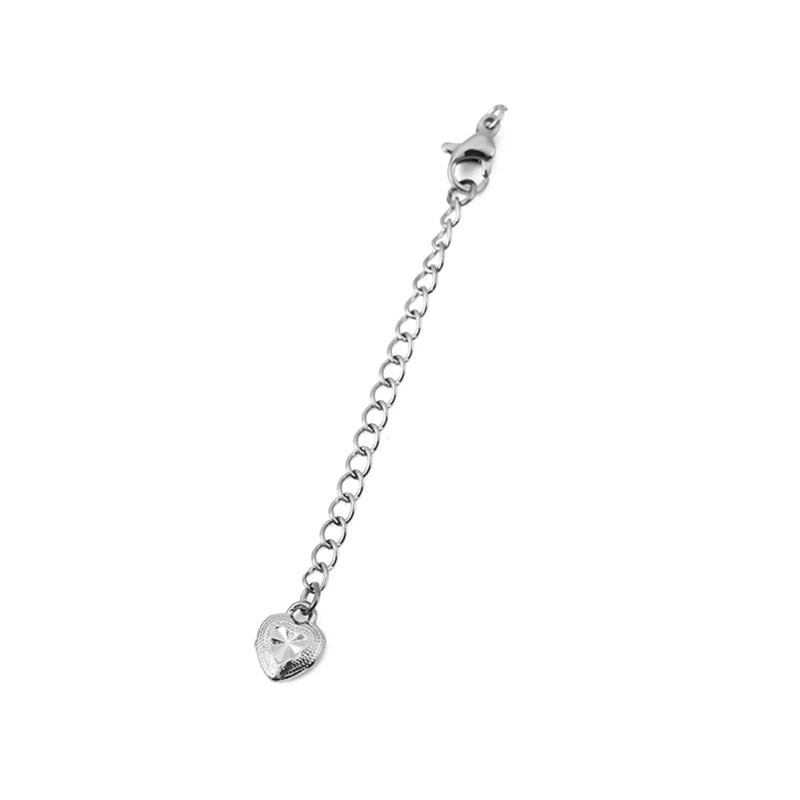 10pcs PVD Never Fade Stainless Steel Extender Extension Chain Extended Tail Chains Lobster Clasps For Necklace Jewelry Making
