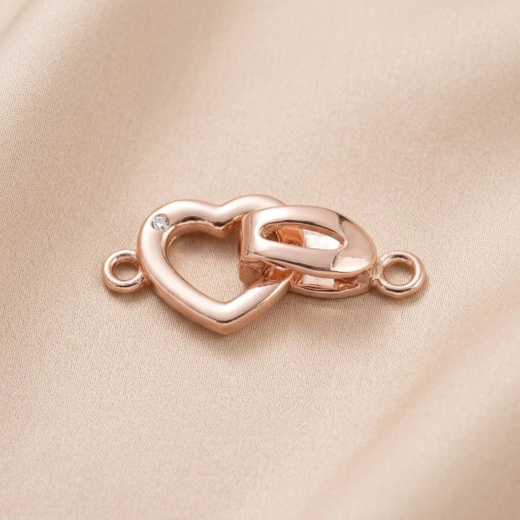 2pcs 18k Gold White Gold Plated Crystal Rhinestone Extension Fastener Clasp Set for DIY Bracelet Necklace and Jewelry Making